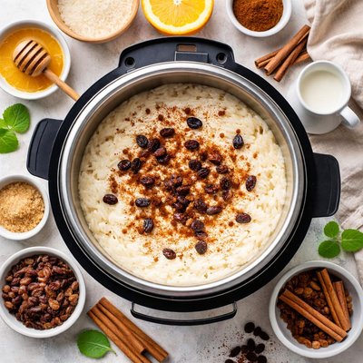 Image of One Step Easiest Ever Pressure Cooker Rice Pudding