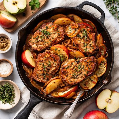 Image of Onion and Apple Pork Chops