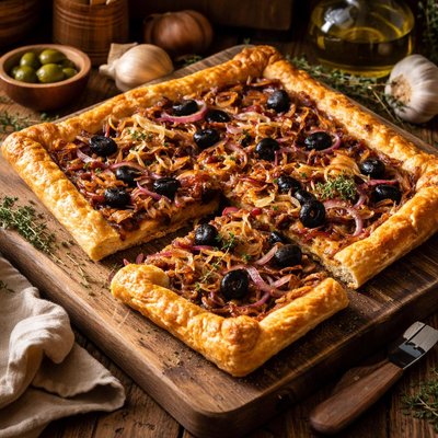 Image of Onion and Olive Tart