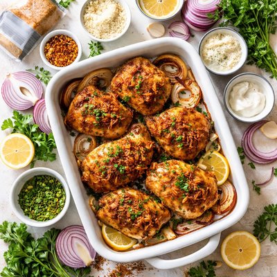 Image of Onion Baked Chicken