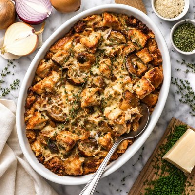 Image of Onion Bread Pudding