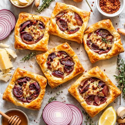 Image of Onion Cheese Tartlets