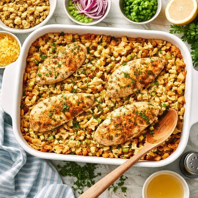 Image of Onion Chicken Stuffing Bake