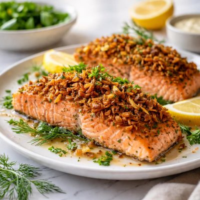 Image of Onion Crusted Salmon