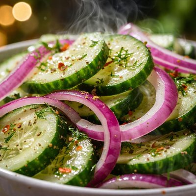 Image of Onion Cucumber Salad