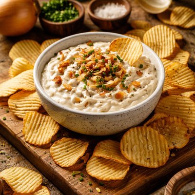 Image of Onion Dip and Chips