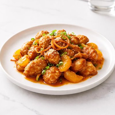 Image of Onion Fried Mandarin Orange Chicken