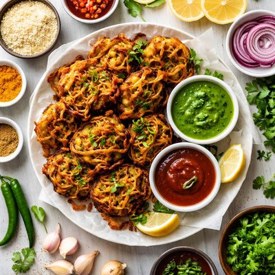 Image of Onion Fritters Bhaji