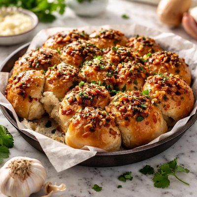 Image of Onion Garlic Bubble Bread