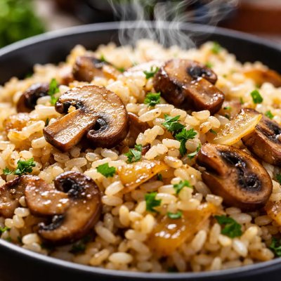 Image of Onion Mushroom Rice