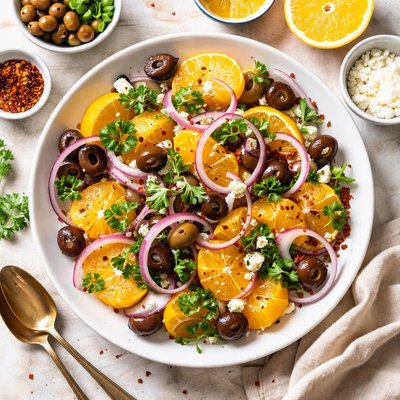 Image of Onion Olive and Orange Salad