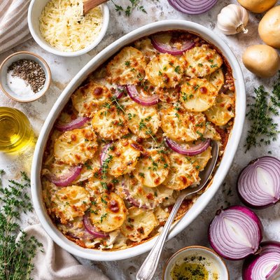 Image of Onion Potato Gratin