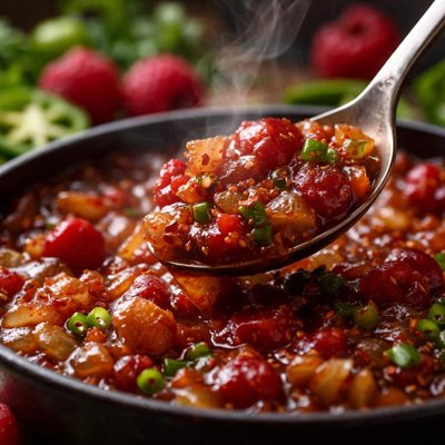 Image of Onion Raspberry Jalapeno Chutney