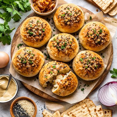 Image of Onion Rolls for Passover