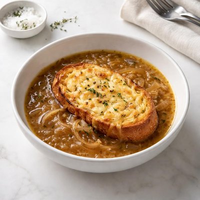 Image of Onion Soup with a Crust Kuoritettu Sipulikeitto