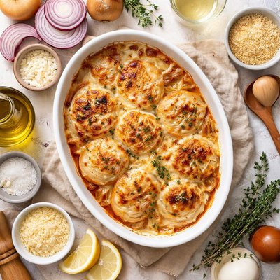 Image of Onions Au Gratin