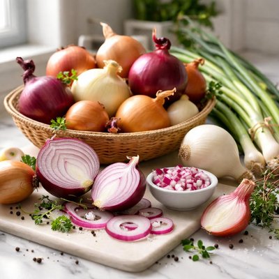 Image of Onions Onions More Onions