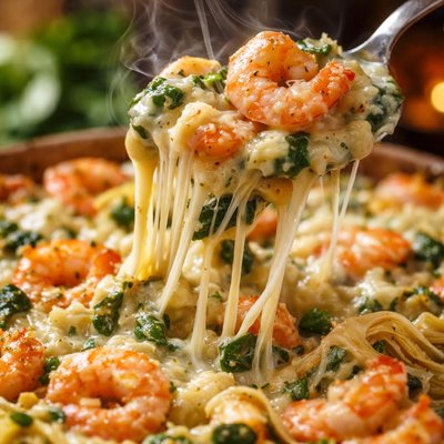 Image of Ooey Gooey Shrimp and Artichoke Dip