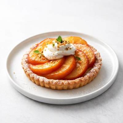 Image of Open Face Peach Pie