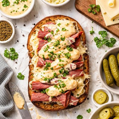 Image of Open Faced Reuben