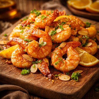 Image of Orange Almond Shrimp