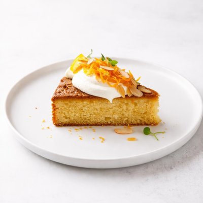 Image of Orange and Almond Cake with Mascarpone Cream Flourless
