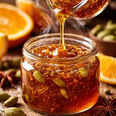 Image of Orange and Cardamom Syrup for Pancakes Waffles