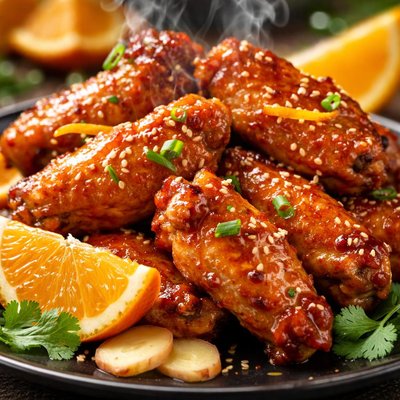 Image of Orange and Ginger Chicken Wings