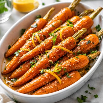 Image of Orange and Ginger Glazed Carrots