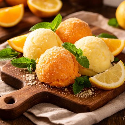 Image of Orange and Lemon Ice