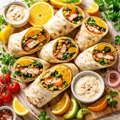 Image of Orange and Lemon Schnitzel Rolls