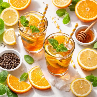 Image of Orange and Lemon Tea Fizz