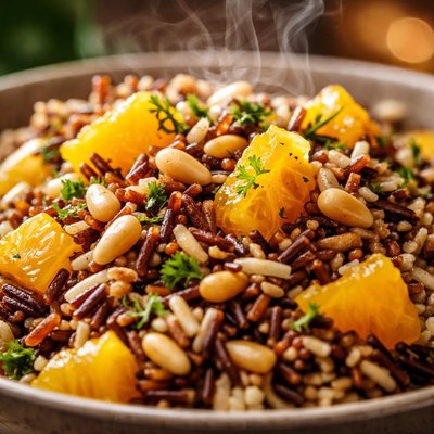 Image of Orange and Pine Nut Wild Rice
