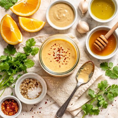 Image of Orange and Tahini Dressing