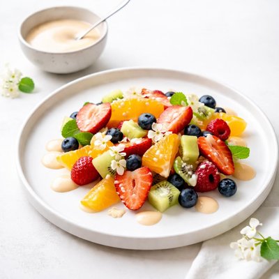 Image of Orange Blossom Yogurt Dressing with Fruit