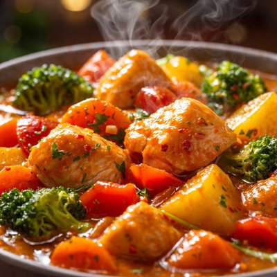 Image of Orange Chicken and Vegetable Stew