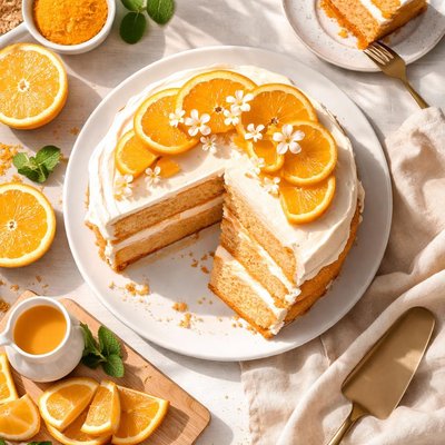 Image of Orange Chiffon Layer Cake