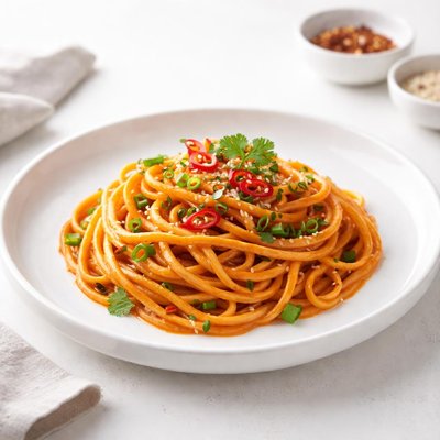 Image of Orange Chile Noodles