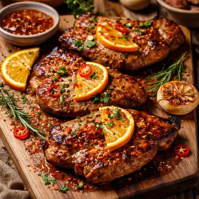 Image of Orange Chilli Pork Butterfly Steaks