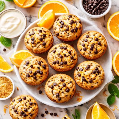 Image of Orange Chocolate Chip Muffins Low Fat