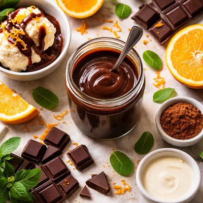 Image of Orange Chocolate Ice Cream Sauce