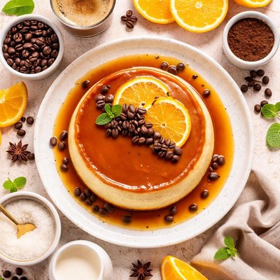 Image of Orange Coffee Flan
