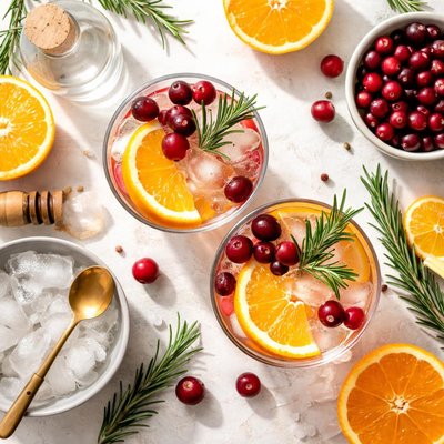 Image of Orange Cranberry Gin and Tonic