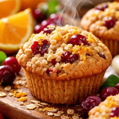 Image of Orange Cranberry Muffins for Diabetics