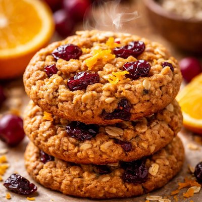 Orange Cranberry Oatmeal Cookies Recipe