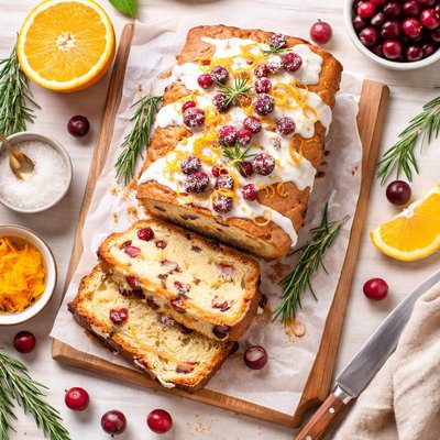 Image of Orange Cranberry Pound Cake