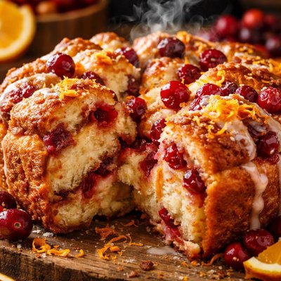 Image of Orange Cranberry Pull Apart Coffee Cake