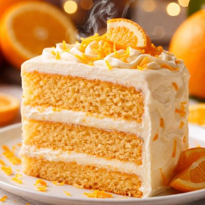 Image of Orange Creamsicle Cake from Scratch