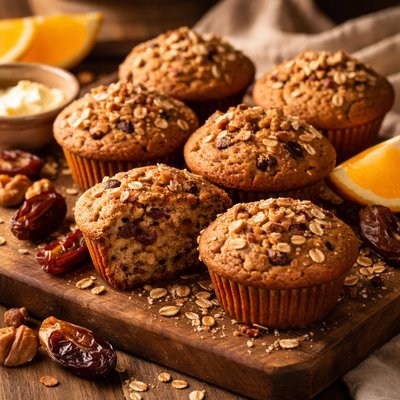 Image of Orange Date Nut Bran Muffins