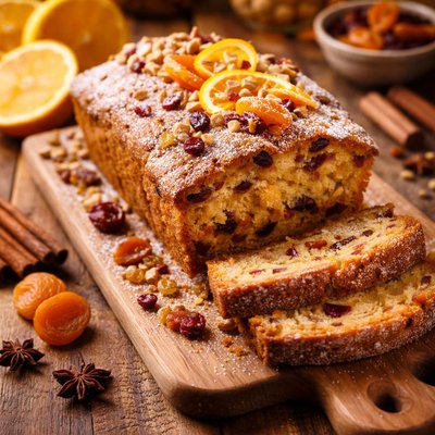 Image of Orange Dried Fruit Fruitcake